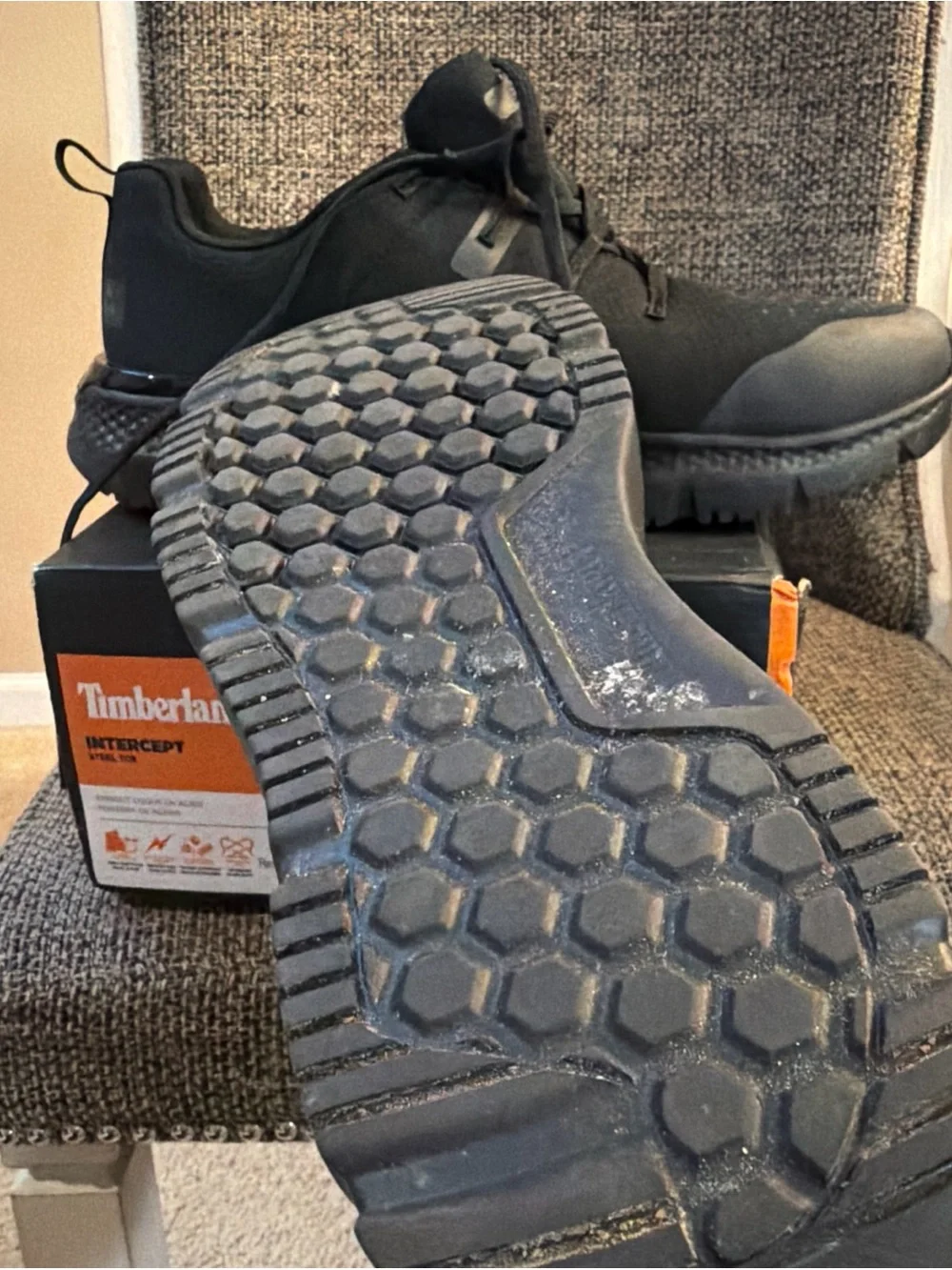 Timberland PRO Intercept Steel Toe Work Shoes Black Men’s 14 W/L TB0A5ZNY001